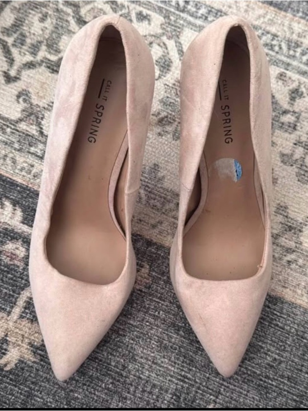Call It Spring Blush Pointed Toe Suede Pumps